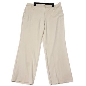 Courtenay Plus Size 18W Tan Stretch Trousers Classic Office Work Dress Pants